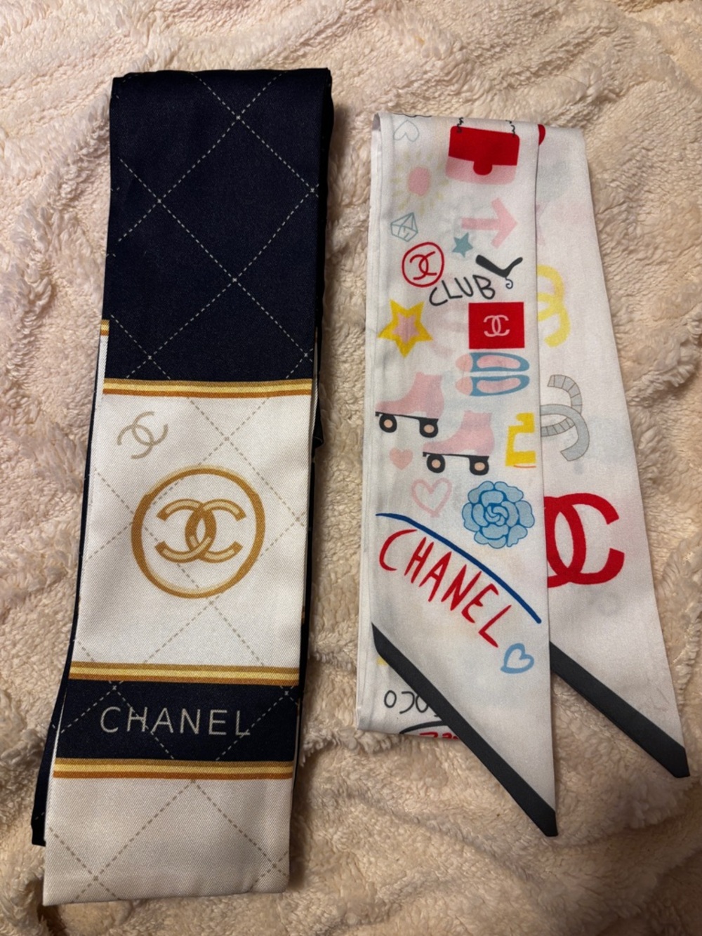 Stylish Monogram Twilly Scarf  Set.
